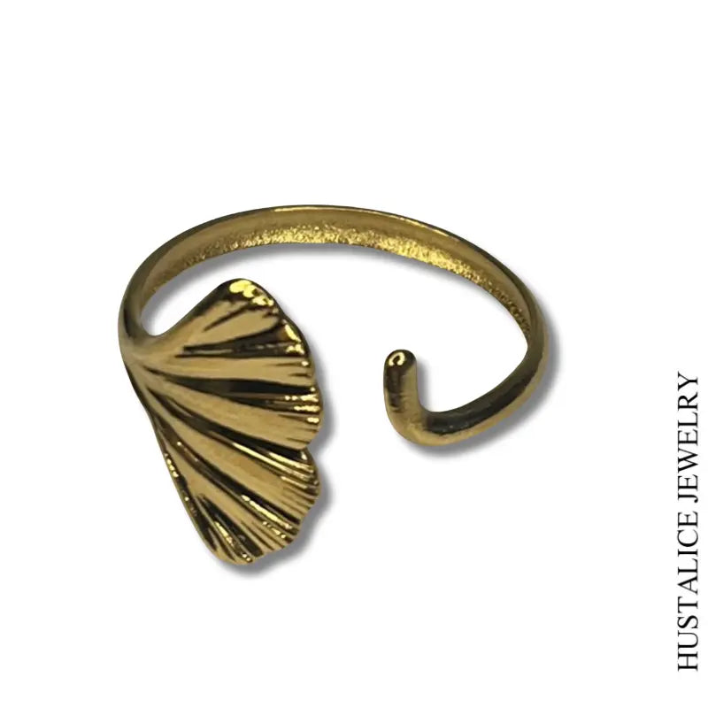 Barbie Stainless Steel Adjustable Ring Color Gold - HUSTALICE