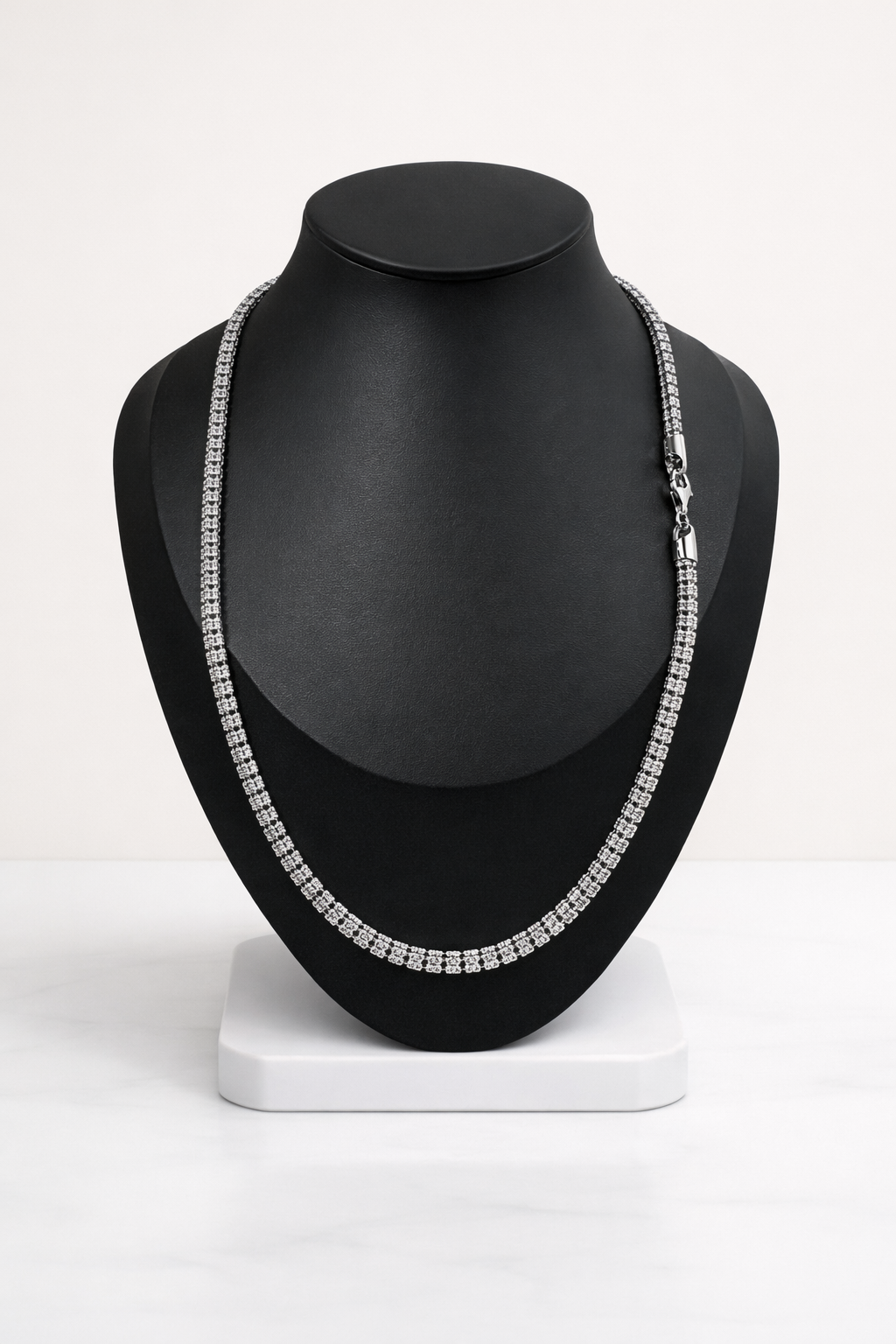 Ice Link Chain 4mm | 925 Sterling Silver | HUSTALICE