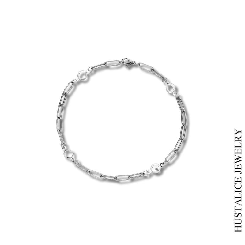Luxurious Stainless Steel Bracelet Color Gold/Silver - HUSTALICE