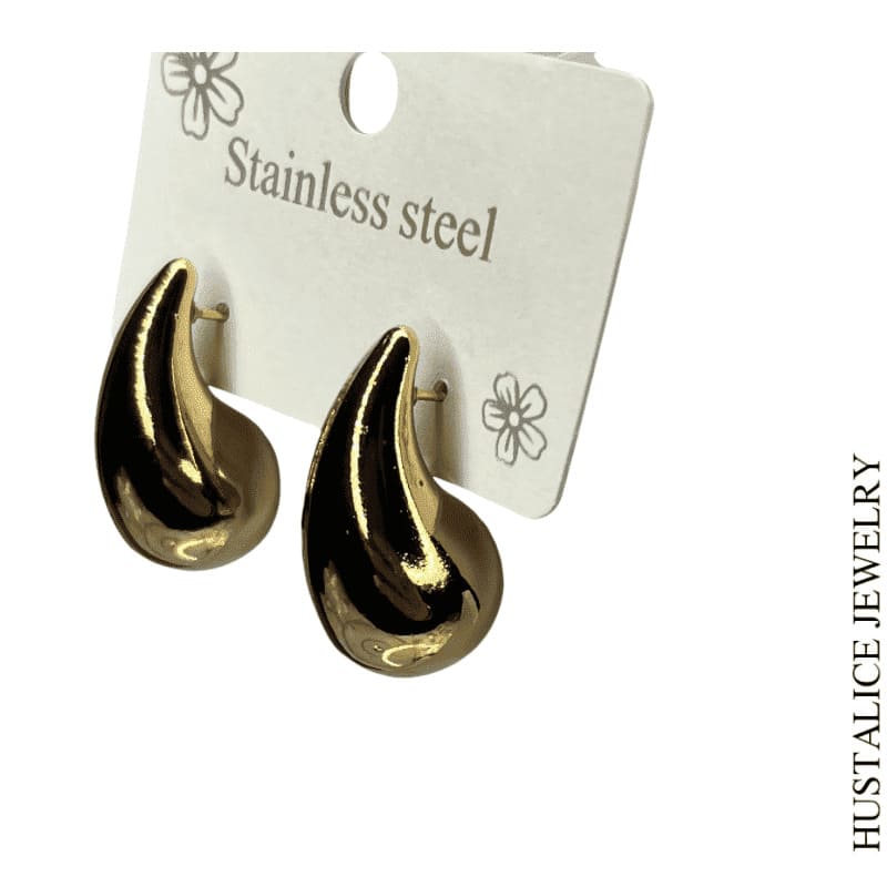 Earring Drop Stainless steel silver/Gold - HUSTALICE