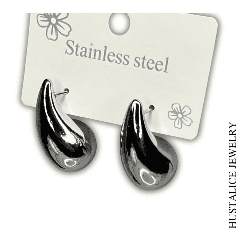 Earring Drop Stainless steel silver/Gold - HUSTALICE