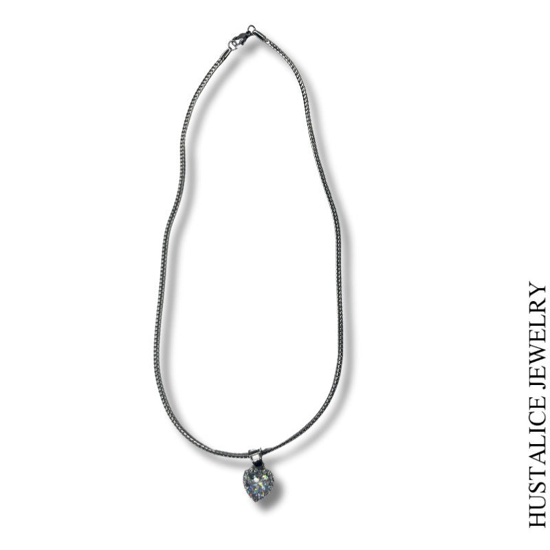 Herz Necklace Stainless steel Gold/Silver 18” - HUSTALICE