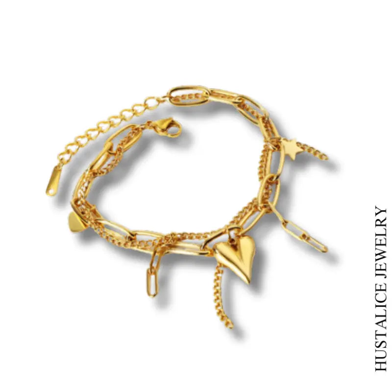 Imagine Stainless Steel Women Bracelet Color Gold - HUSTALICE