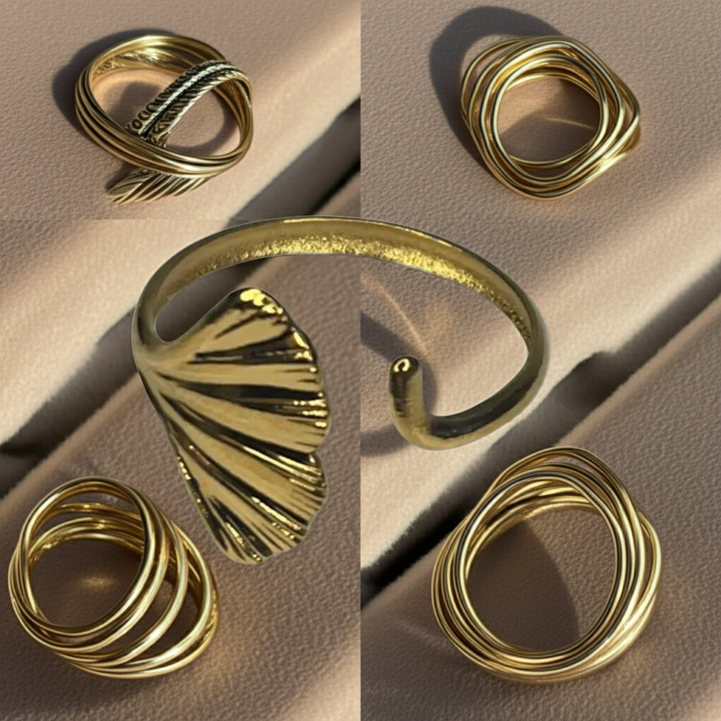 BARBIE Ring | Adjustable Gold Stainless Steel | Cute & Charming