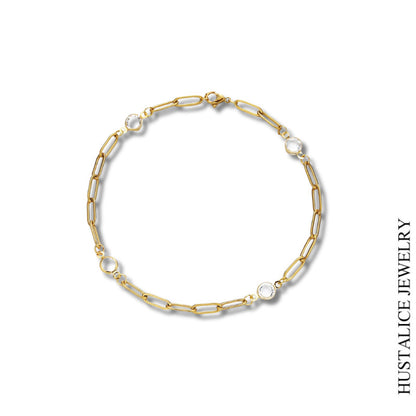 Luxurious Stainless Steel Bracelet Color Gold/Silver - HUSTALICE 