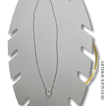 Pu’uwai chain Necklace Stainless Steel Silver - HUSTALICE 