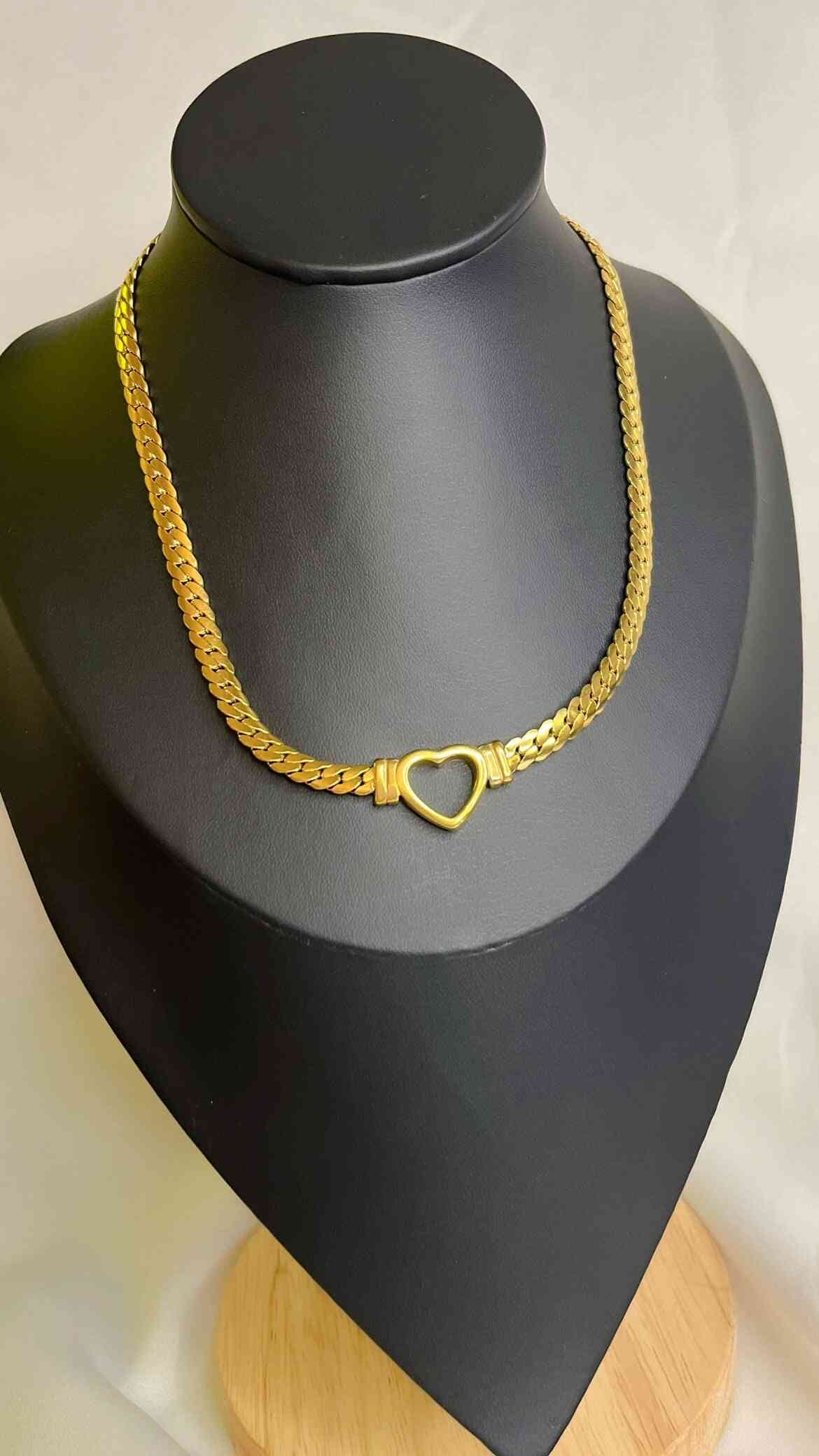 Exclusive Stainless Steel Necklace Color Gold - HUSTALICE 