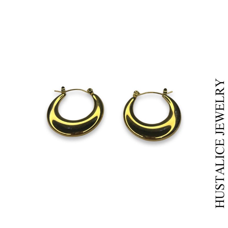 Minimalist Stainless Steel Earring Color Gold - HUSTALICE 