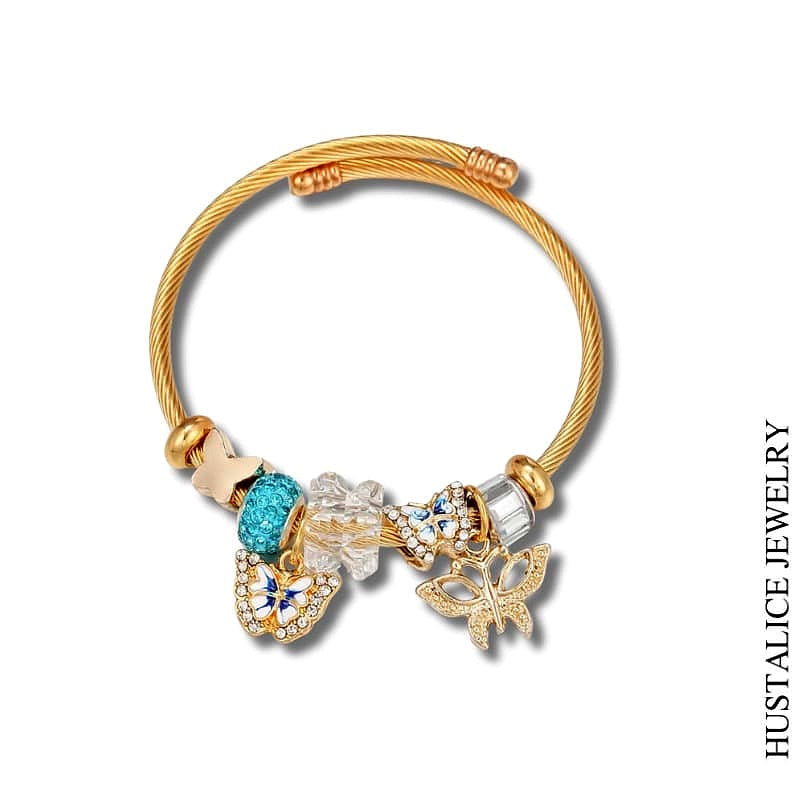 Butterfly brazalete Stainless steel Silver/Gold Little Girl