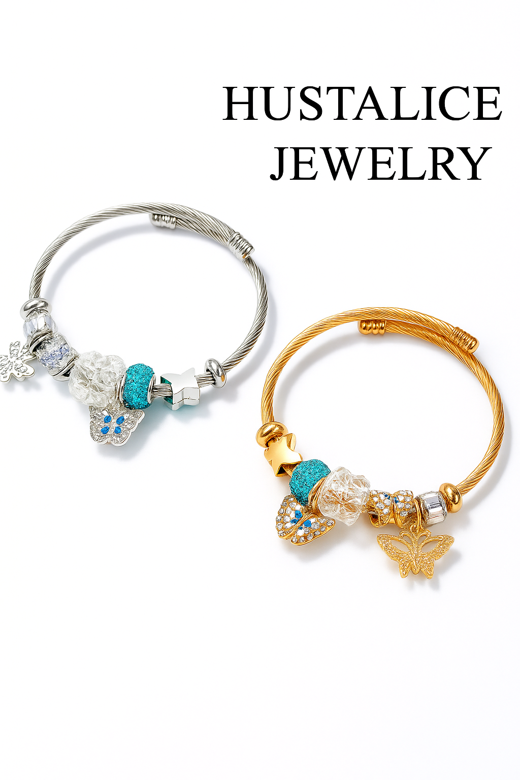 Butterfly brazalete Stainless steel Silver/Gold Little Girl