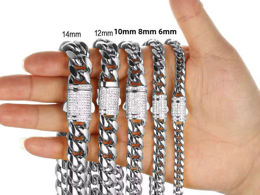 Shiny Anklet Stainless Steel 8”