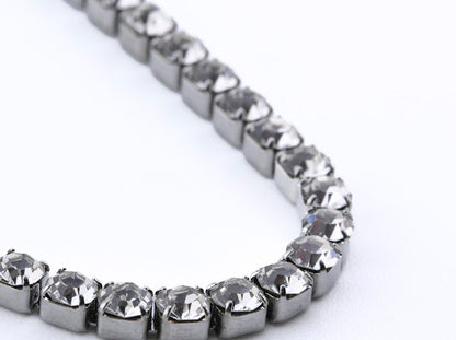 Waterproof Circonia Chain Stainless Steel Necklace Color Silver/Gold