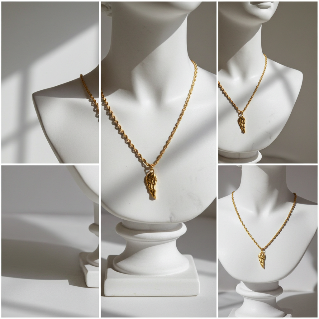 ANGEL Necklace | Stainless Steel | Gold & Silver | Spiritual Jewelry