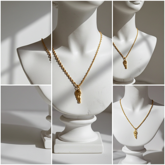 ANGEL Necklace | Stainless Steel | Gold & Silver | Spiritual Jewelry